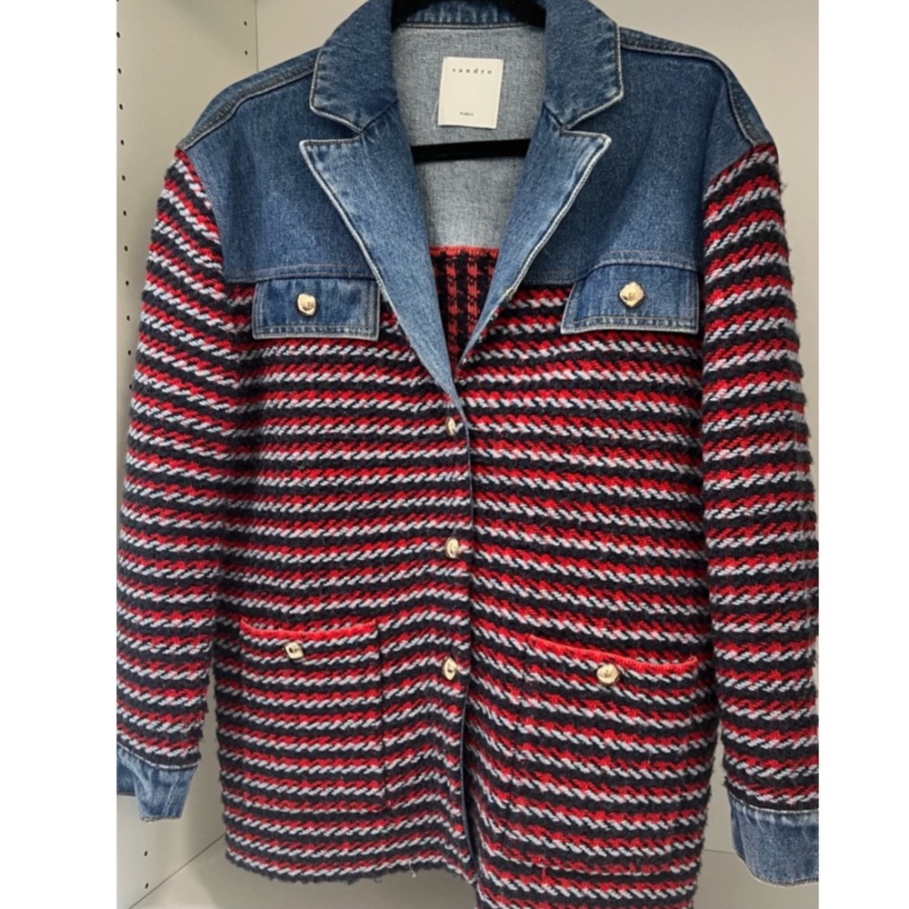 Sandro Paris Striped Jacket